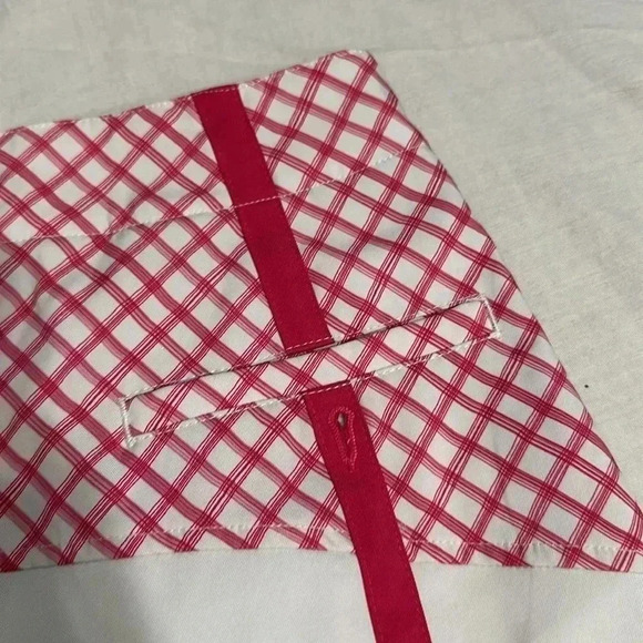 LADY HAGEN Sz 0 Pink & White Golf Skort/Skirt Front & Back Pockets Side Zip Cute - Picture 5 of 7